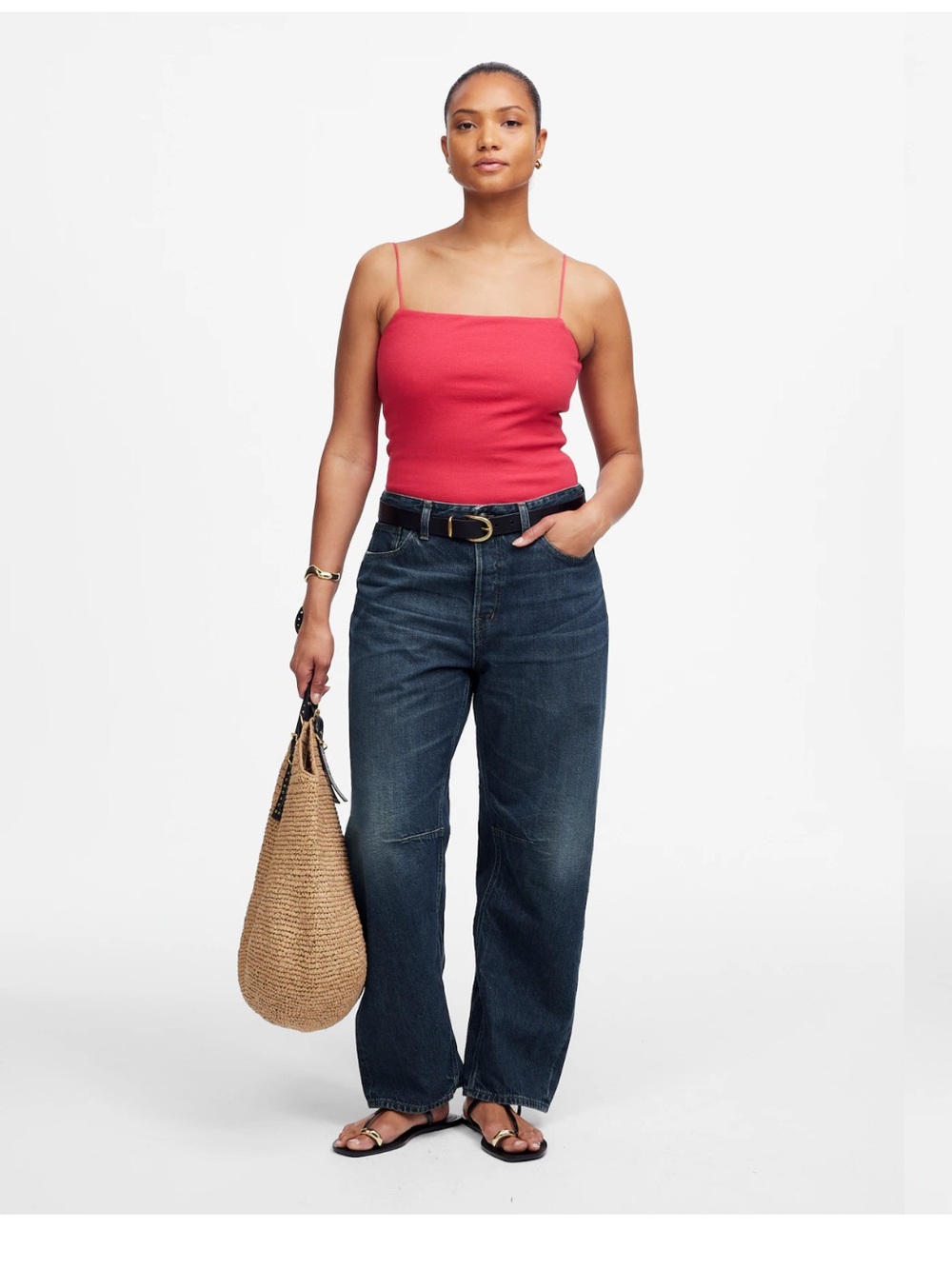 Madewell The Curvy Darted
Barrel Leg Jean in
Danver Wash NWT SIZE 28